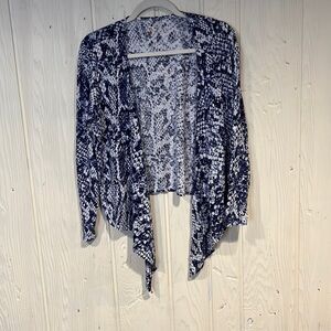 BELLE by Kim Gravel Open Cardigan with Long Front